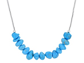 Turquoise Sleeping Beauty Liquid Silver Necklace
