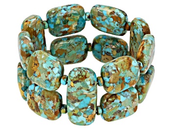 Picture of Turquoise Double Strand Stretch Bracelet