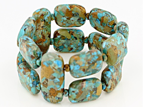 Turquoise Double Strand Stretch Bracelet