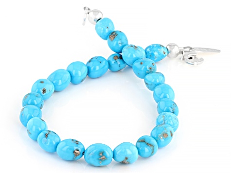 Sleeping Beauty Turquoise Silver Bracelet - SWE2489 | JTV.com