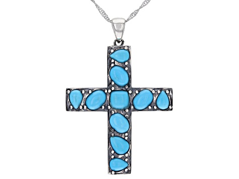 sleeping beauty turquoise cross