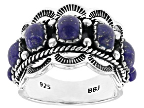 Blue Lapis Lazuli Sterling Silver Ring 5x4mm