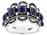 Blue Lapis Lazuli Sterling Silver Ring 5x4mm
