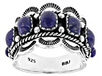 Blue Lapis Lazuli Sterling Silver Ring 5x4mm
