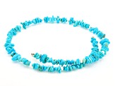 Blue Sleeping Beauty Turquoise Sterling Silver Choker Necklace