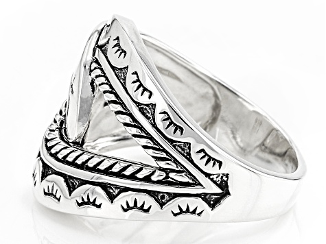OSTKAKA ★ KNOT WAVE SILVER [正規品/関税込] Oxidized Rhodium Over Sterling Silver Knot Ring - SWE3031 | JTV
