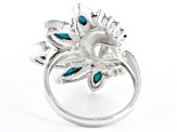 Blue Mixed Shape Marquise Turquoise Sterling Silver Ring