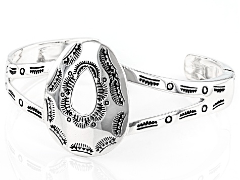 Textured Sterling Silver Cuff Bracelet