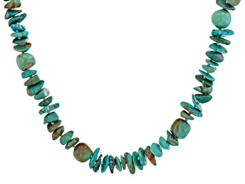 Picture of Multi-Color Turquoise Chip and Beaded Strand Necklace