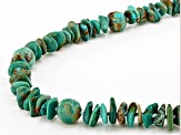 Multi-Color Turquoise Chip and Beaded Strand Necklace
