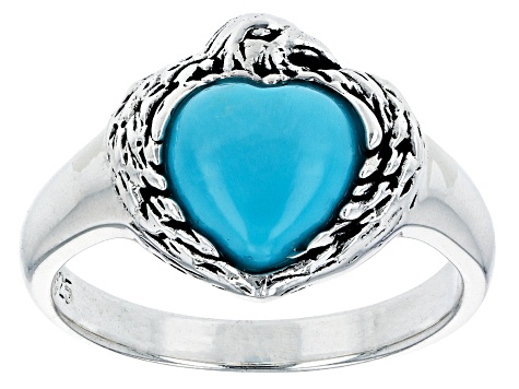 Blue Sleeping Beauty Turquoise Sterling Silver Eagle Ring - SWE3392 ...