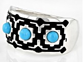 Blue Sleeping Beauty Turquoise Sterling Silver Band Ring