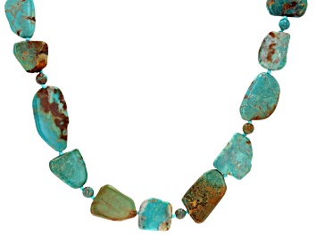Picture of Free-form Mixed Green Turquoise Necklace