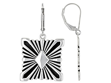 Picture of Rhodium Over Sterling Silver Earrings