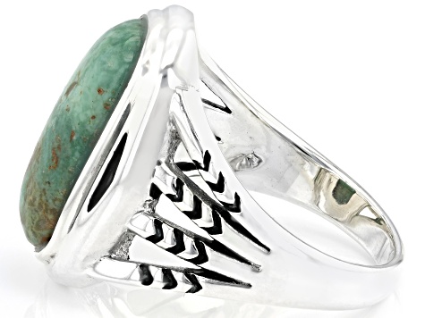 Handcrafted Green Kingman Turquoise & Sterling Sil main image 1