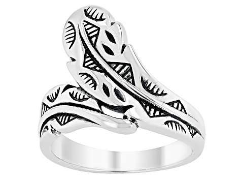 Sterling Silver Feather Ring