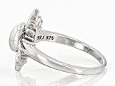 Rhodium Over Sterling Silver Sun Ring