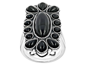Black Onyx Sterling Silver Statement Ring
