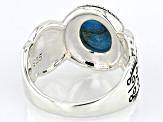 10x8mm Composite Kingman Turquoise Sterling Silver Ring