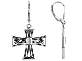 Sterling Silver Cross Earrings