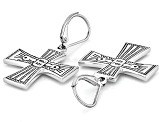 Sterling Silver Cross Earrings