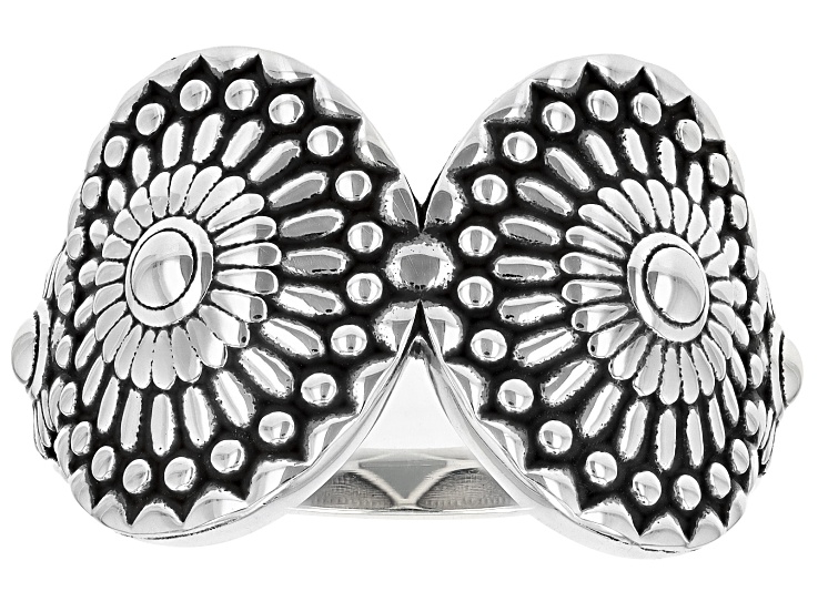 Sterling Silver Sunburst Band Ring - SWE3832 | JTV