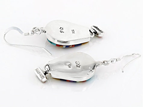 Multi-Stone Sterling Silver Hot Air Balloon Earrings