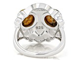 7mm Spiny Oyster Shell Sterling Silver Owl Ring