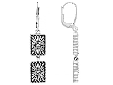 Sterling Silver Floral Earrings