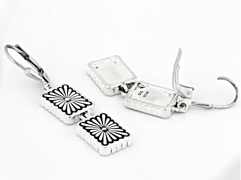 Sterling Silver Floral Earrings