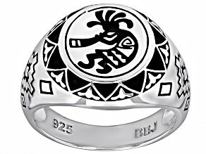 Sterling Silver Kokopelli Motif Ring