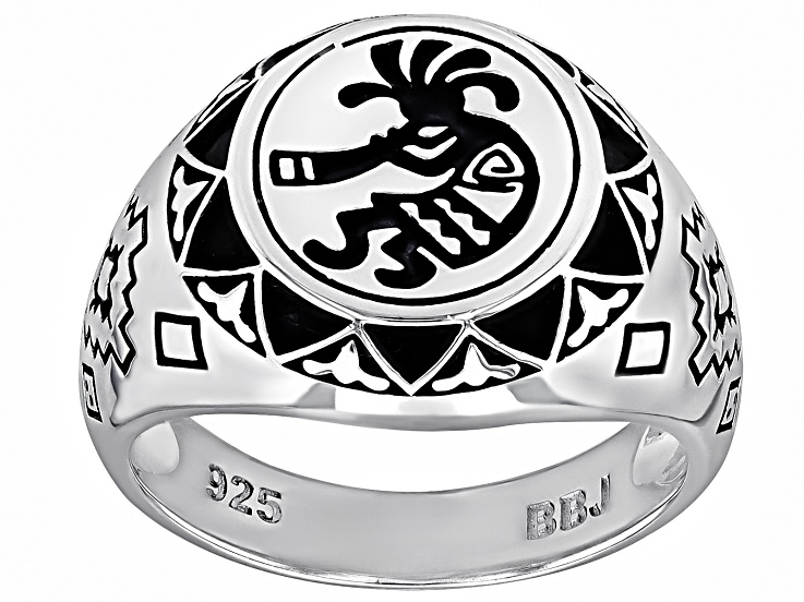 Sterling Silver Kokopelli Motif Ring - SWE3990 | JTV