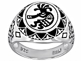 Sterling Silver Kokopelli Motif Ring