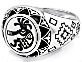 Sterling Silver Kokopelli Motif Ring