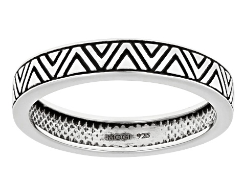 Sterling Silver Set of 2 Band Rings - SWE4008 | JTV