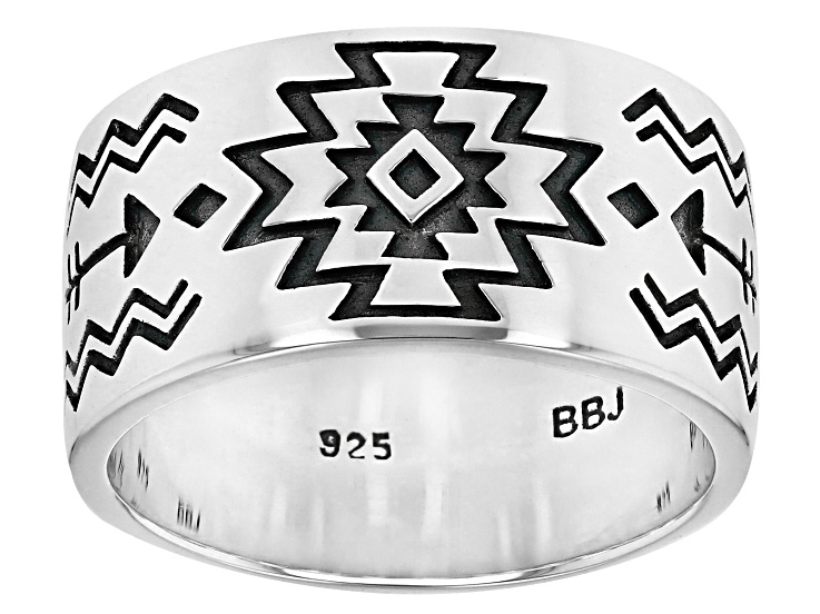 Sterling Silver Navajo Symbolic Band Ring