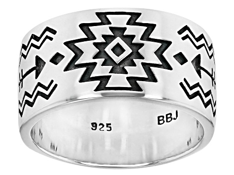 Sterling Silver Navajo Symbolic Band Ring