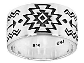 Sterling Silver Navajo Symbolic Band Ring
