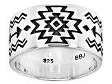 Sterling Silver Navajo Symbolic Band Ring