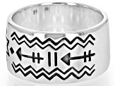 Sterling Silver Navajo Symbolic Band Ring