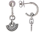 Sterling Silver Oxidized Mandala-Inspired Earrings