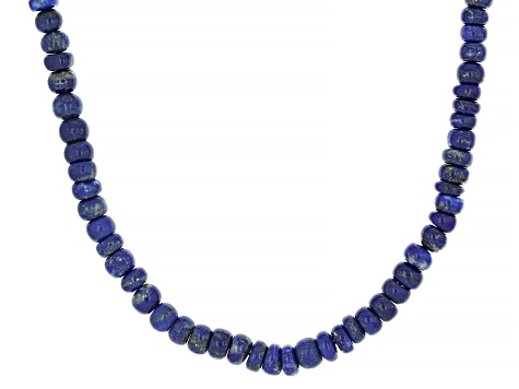 Blue Lapis Lazuli Rhodium Over Sterling Silver Carved Rose Blue Lapis Lazuli Rhodium Over Sterling Silver Carved Rose