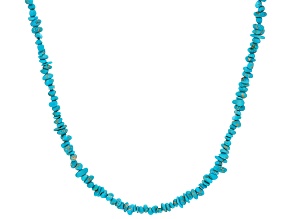 Sleeping Beauty Turquoise Sterling Silver Chip Necklace