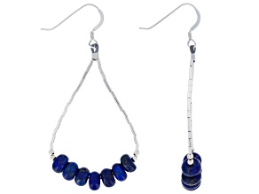 Lapis Lazuli Liquid Silver Earring