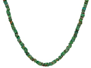Green Turquoise Sterling Silver Necklace