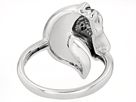 Blue Kingman Turquoise Sterling Silver Horse Ring