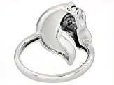 Blue Kingman Turquoise Sterling Silver Horse Ring