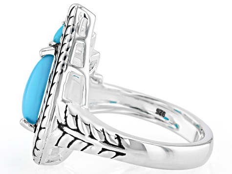Blue Sleeping Beauty Turquoise Sterling Silver Ring - SWE4265 | JTV