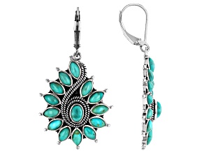 Kingman Turquoise Sterling Silver Earrings