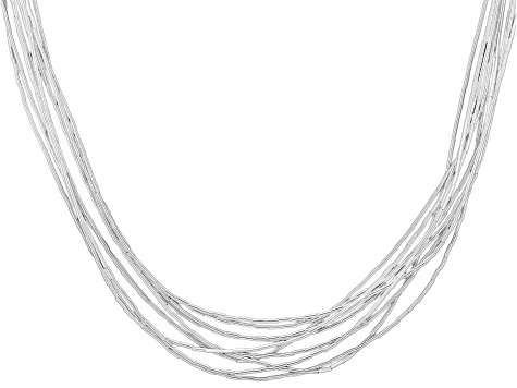 Southwest Style by JTV™ Liquid Silver 10 Strand Necklace